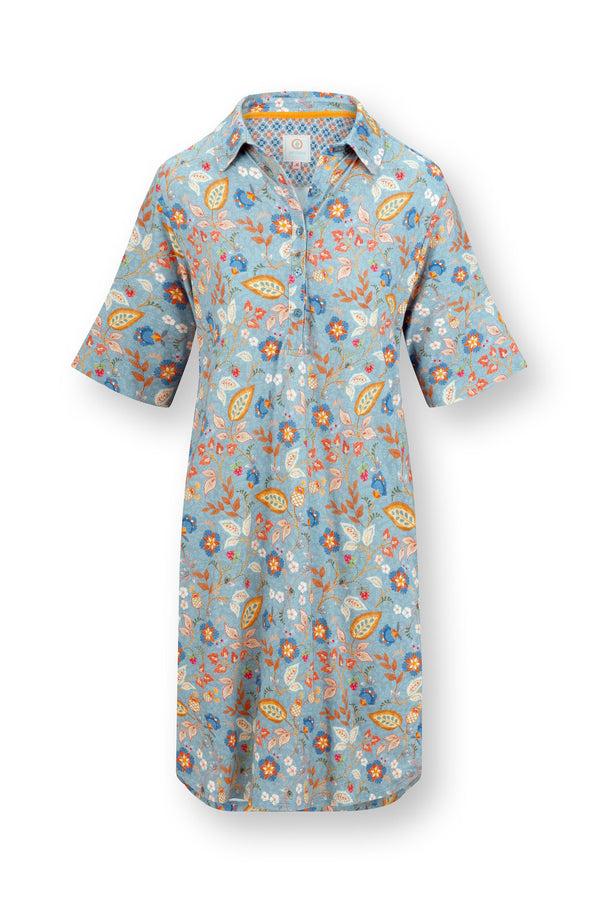 vtwonen Pip Studio - Dewi Nachthemd - Dames - Jameela - Blauw - M