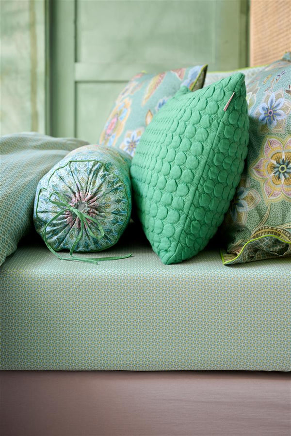 Vtwonen Pip Studio Hoeslaken Cross Stitch - 100x200 Cm - Licht Groen