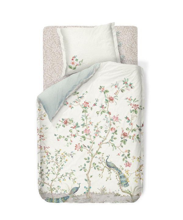 vtwonen Pip Studio hoeslaken Pip Leafy - 140x200/210/220 cm - khaki