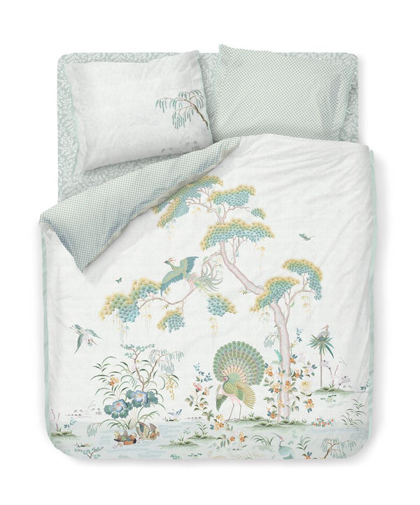 vtwonen Pip Studio hoeslaken Pip Leafy - 160x200/210/220 cm - groen