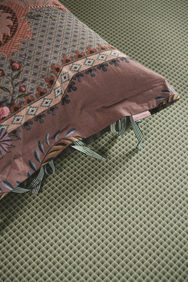 Vtwonen Pip Studio Hoeslaken Suki - 100x200 Cm - Olijfgroen