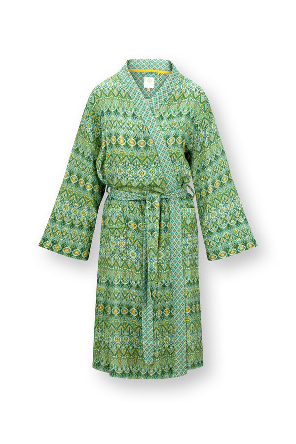 vtwonen Pip Studio - Naomi Kimono - Dames - Ashanti - Groen - XS