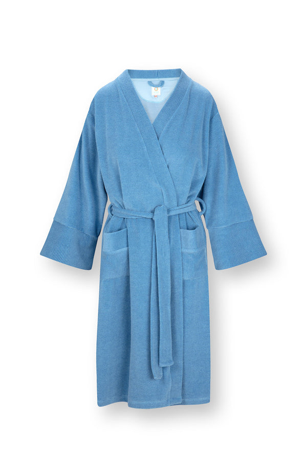 vtwonen Pip Studio - Naomi Kimono - Dames - Petite Sumo Stripe - Blauw - XS