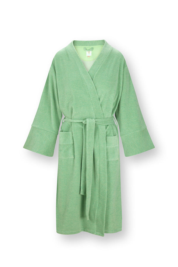 vtwonen Pip Studio - Naomi Kimono - Dames - Petite Sumo Stripe - Groen - M