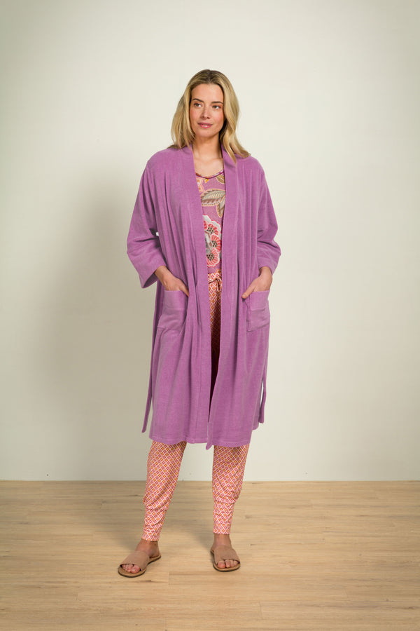 Vtwonen Pip Studio - Naomi Kimono - Dames - Petite Sumo Stripe - Lila - XS