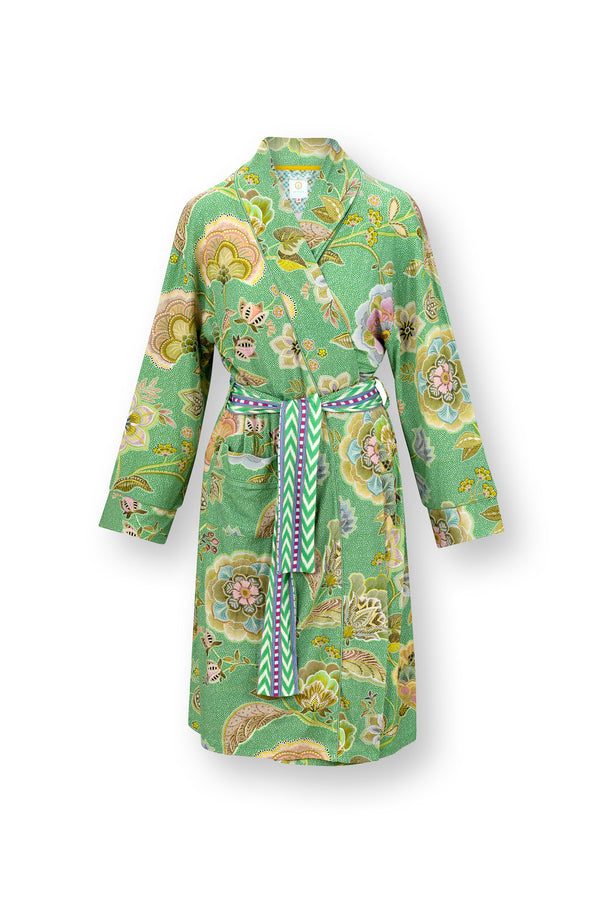 vtwonen Pip Studio - Nisha Kimono - Dames - Matata - Groen - XS