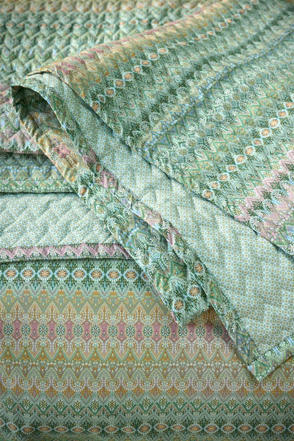 Vtwonen Pip Studio Sprei Ashanti Quilt - 180x260 Cm - Groen