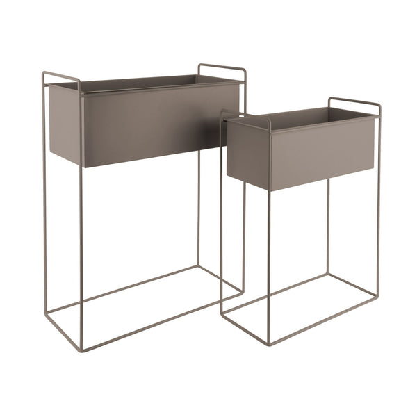 Vtwonen Present Time Bloempot Essence - Grijs - 51x24x65cm