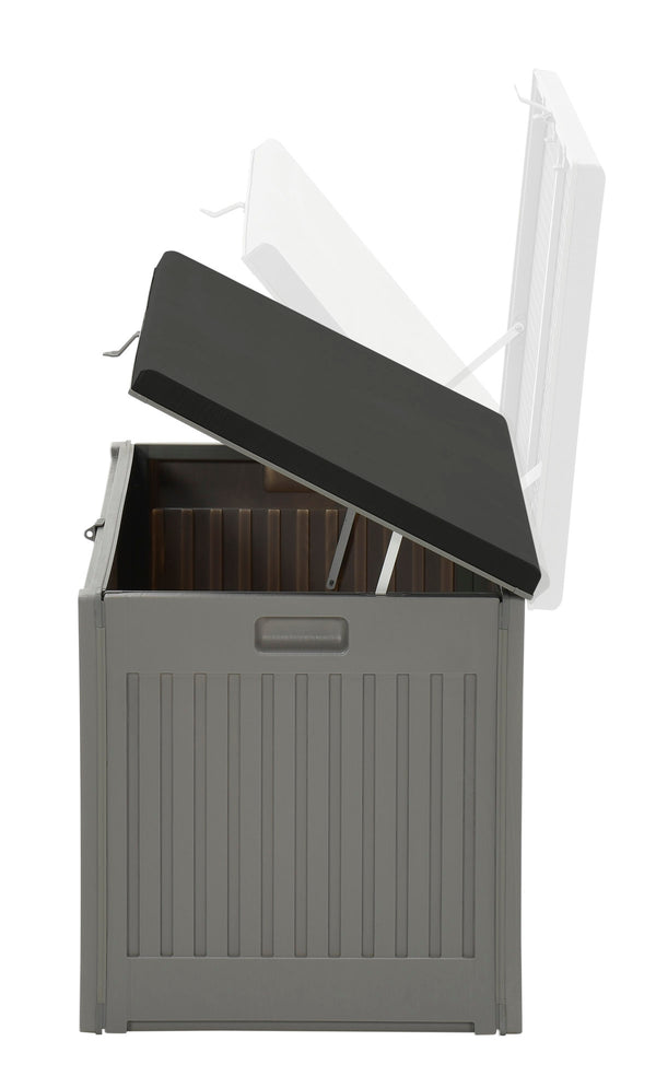 Vtwonen Primo Kussenbox - 270L - 109x51 Cm - Kunststof - Dark Grey - Black