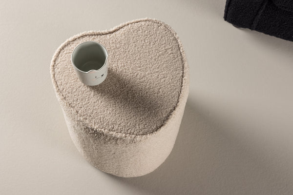 Vtwonen Rebellenclub Kinderpoefje Tofty - Beige Teddy