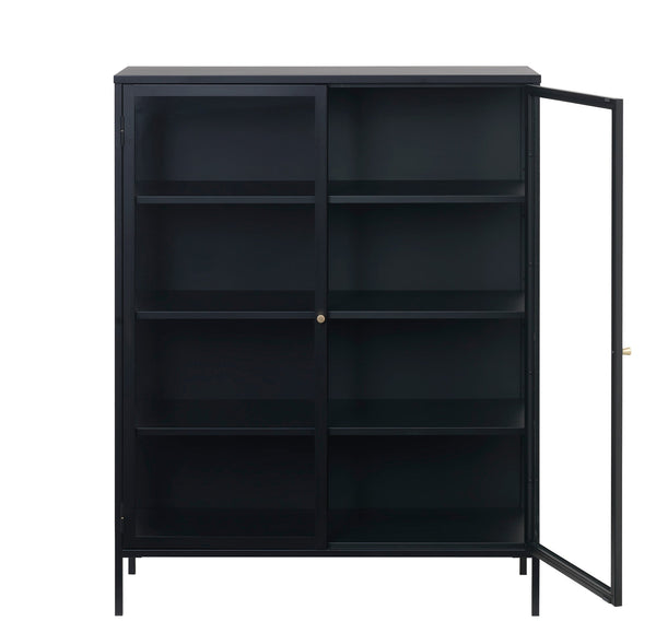 Vtwonen Rebellenclub Vitrinekast Nimbin - 140 X 110 Cm - Zwart