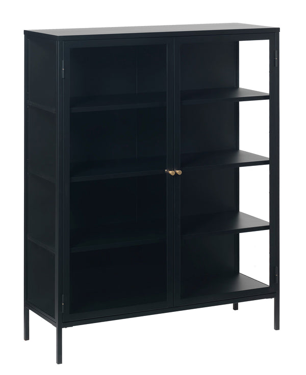 vtwonen Rebellenclub Vitrinekast Nimbin - 140 x 110 cm - Zwart