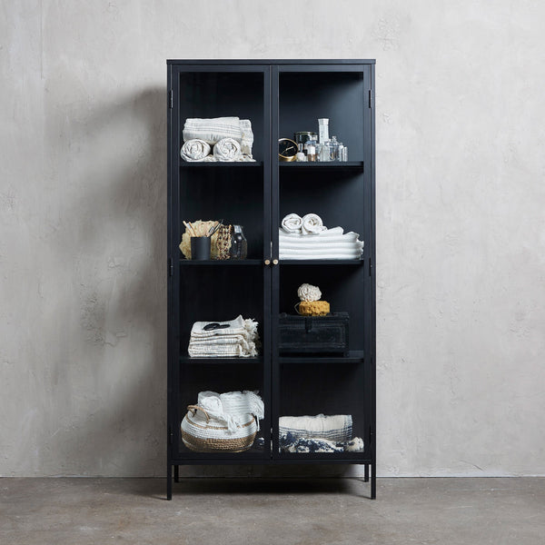Vtwonen Rebellenclub Vitrinekast Nimbin - 190 X 90 Cm - Zwart
