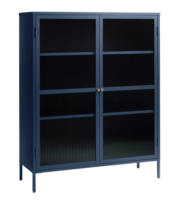 vtwonen Rebellenclub Vitrinekast Omeo - 140 x 111 cm - Blauw
