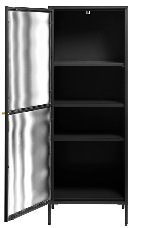 Vtwonen Rebellenclub Vitrinekast Omeo - 160 X 58 Cm - Zwart