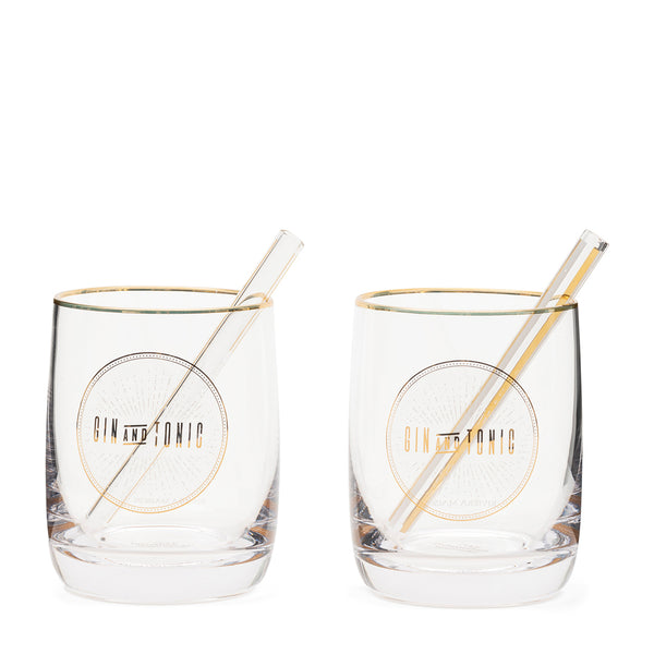 vtwonen Rivièra Maison - Le Club Gin & Tonic Set Of 2 pieces - Glas - Transparant