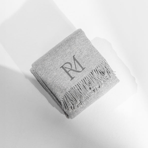 Vtwonen Rivièra Maison - Maliso Throw 180x130 - Wol - Grijs