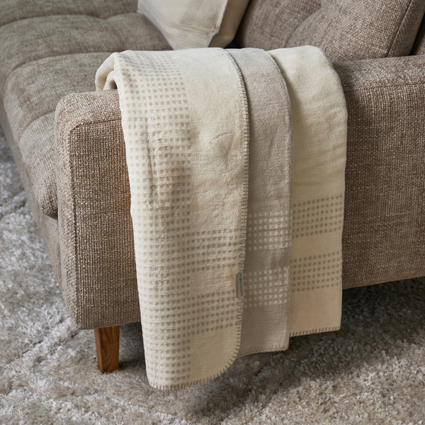 Vtwonen Rivièra Maison - RM Marino Throw 180x150 - Katoen - Beige