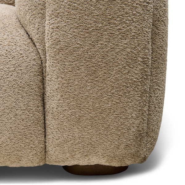 Vtwonen Rivièra Maison - Vicenza Lounge Sofa XL SoftWalnut - Polyester Dennehout - Soft Walnut