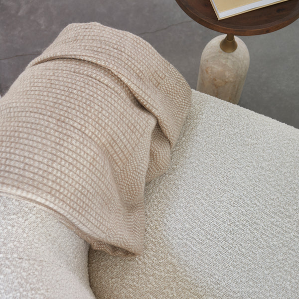 Vtwonen Rivièra Maison - Whistler Throw 180x130 - Wol - Taupe