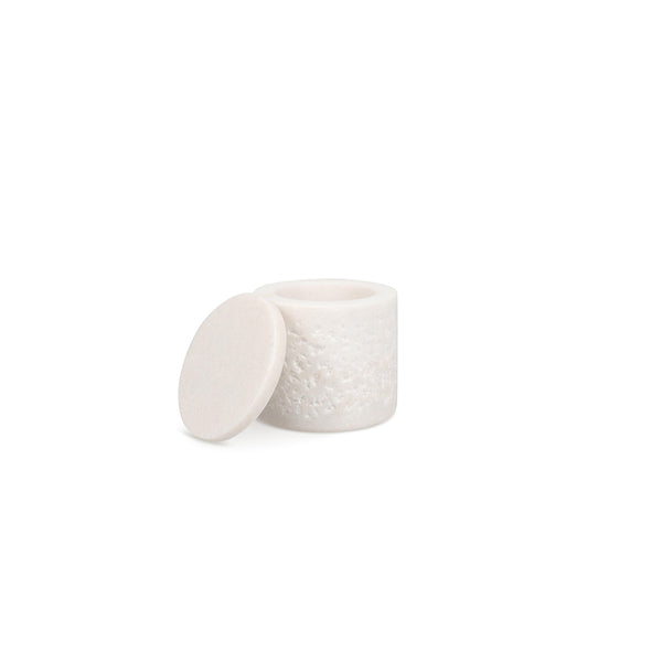 Vtwonen S|P Collection - Pot Met Deksel 7xH7cm White Marbliss