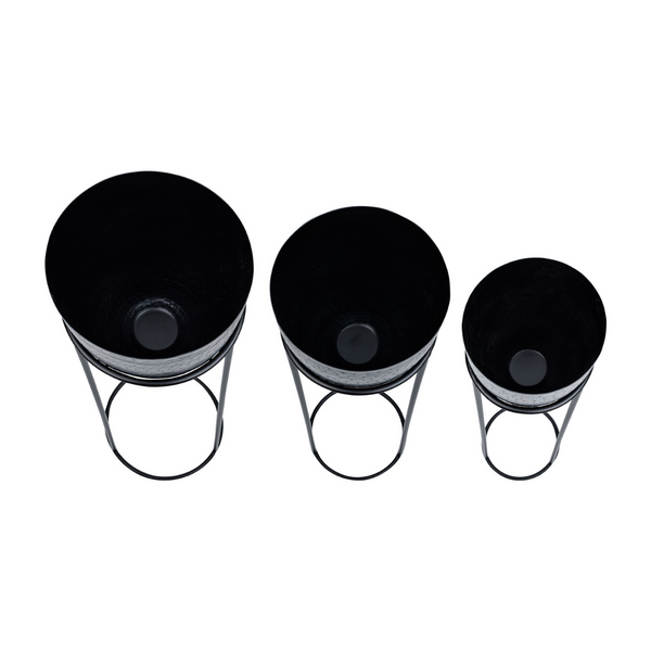 Vtwonen Sia Deco - Aanvatter Op Hoge Metalen Poten - Zwart - IJzer - H71