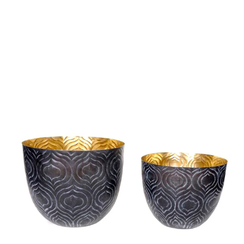 vtwonen Sia Deco - Baltazar pothouder - Paars - IJzer - H25