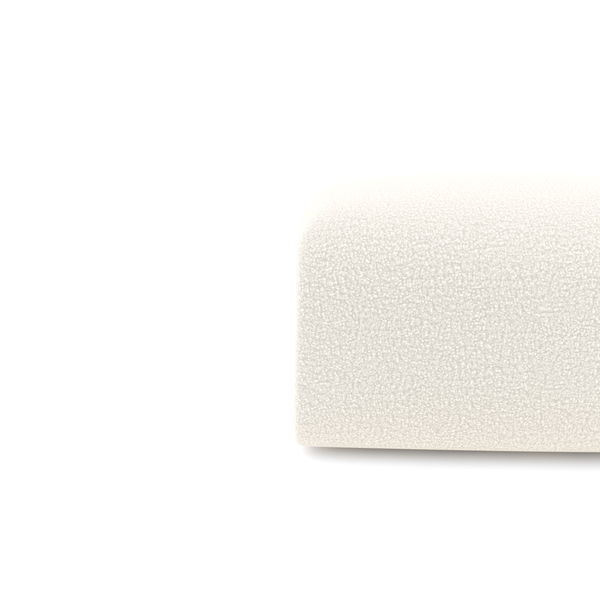 Vtwonen Sia Home - Poefs MYRA - Bouclette Stof - Crème - 75cm