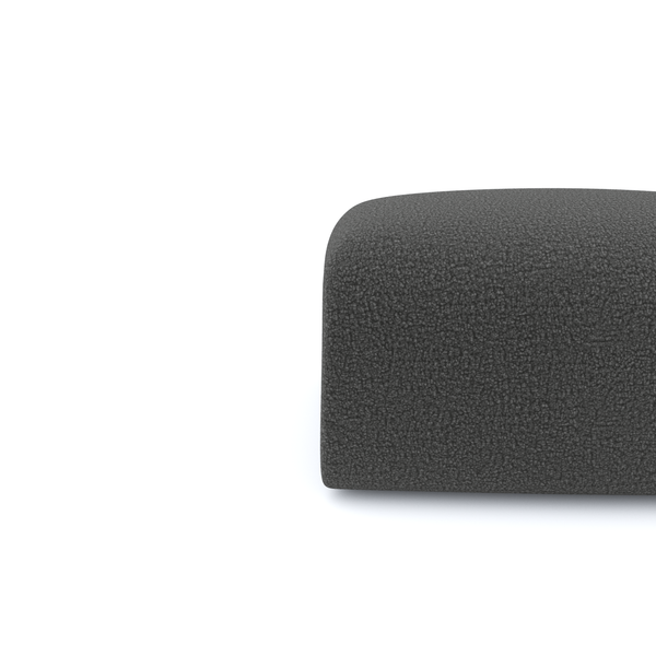 Vtwonen Sia Home - Poefs MYRA - Bouclette Stof - Grafiet Grijs - 75cm