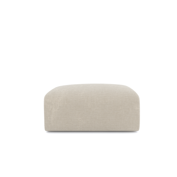 vtwonen Sia Home - Poefs MYRA - Fluweel met structuur - Beige - 75cm