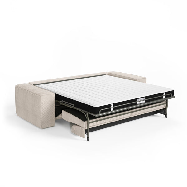 Vtwonen Sia Home - Rechte Slaapbanken JOAN - Corduroy - Crème - 234cm