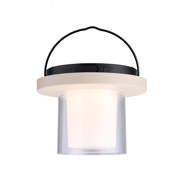 Vtwonen Tafellamp Bruin Met Helder Glas Solar Voor Buiten – Dimbaar – Oplaadbaar – Werkt Op Zonne-energie