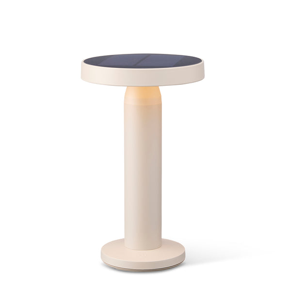 vtwonen Tafellamp lichtbruin solar voor buiten – Oplaadbaar – Werkt op zonne-energie