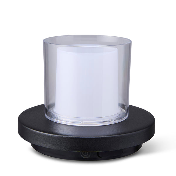 Vtwonen Tafellamp Zwart Met Helder Glas Solar Voor Buiten – Dimbaar – Oplaadbaar – Werkt Op Zonne-energie