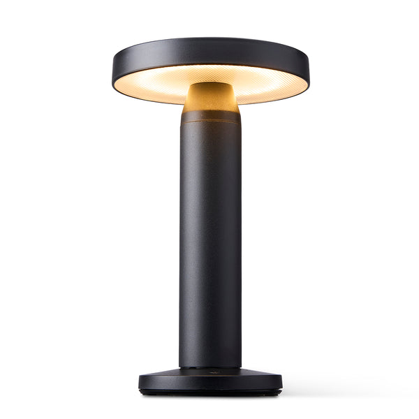 Vtwonen Tafellamp Zwart Solar Voor Buiten – Oplaadbaar – Werkt Op Zonne-energie