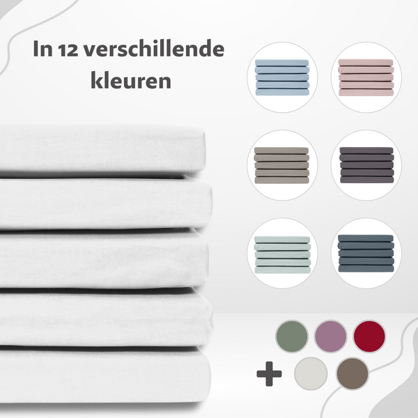 Vtwonen Ten Cate Hoeslaken - 100% Katoensatijn - 160x200 - Wit