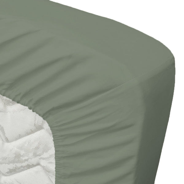 Vtwonen Ten Cate Hoeslaken - 100% Katoensatijn - 180x200 - Groen