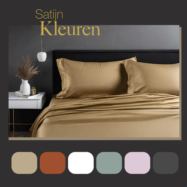 Vtwonen Ten Cate Premium - Hoeslaken - 180x200 - 100% Katoen Satijn - Goud