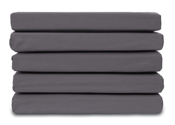 Vtwonen Ten Cate Topper Hoeslaken - 100% Katoensatijn - 160x200 - Antraciet