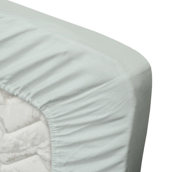 vtwonen Ten Cate topper hoeslaken - 100% katoensatijn - 90x200 - mint