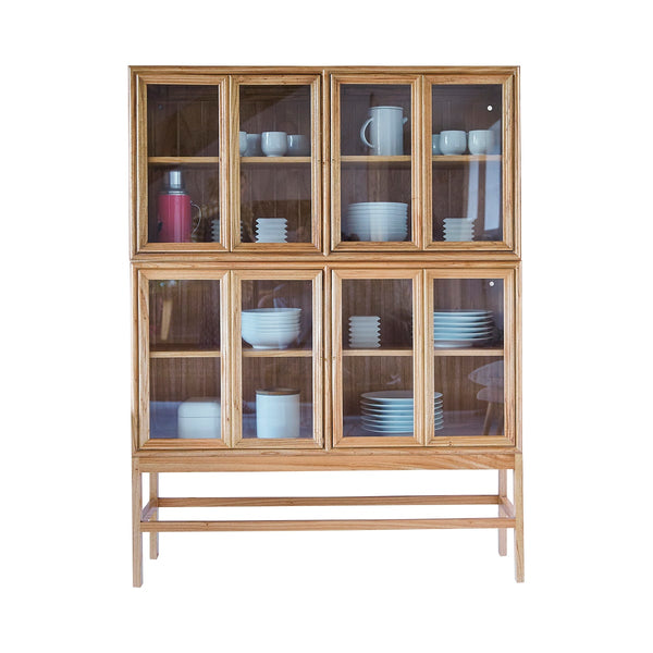 Vtwonen Tikamoon Alex - Dubbele Vitrinekast Van Mindi - Naturel