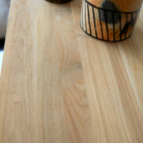 Vtwonen Tikamoon Babeth - Lage Vitrinekast In Massief Teak - Naturel