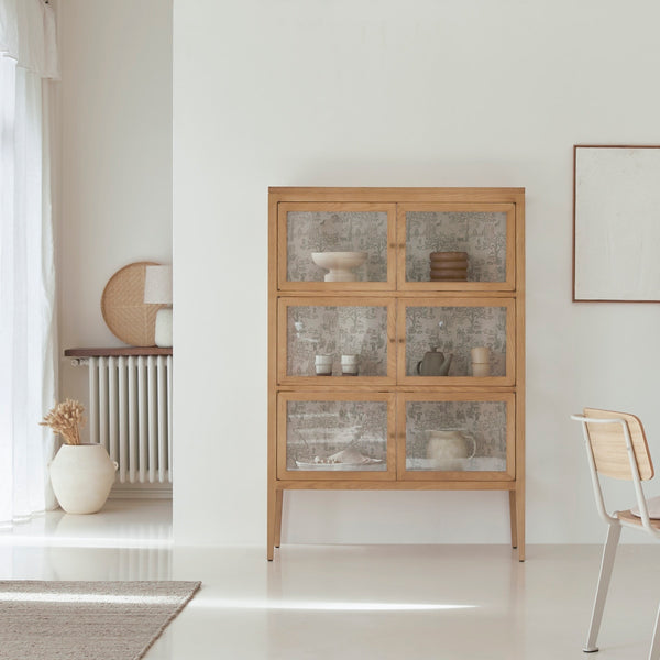 Vtwonen Tikamoon Eiken Vitrinekast 110 Tana - Naturel