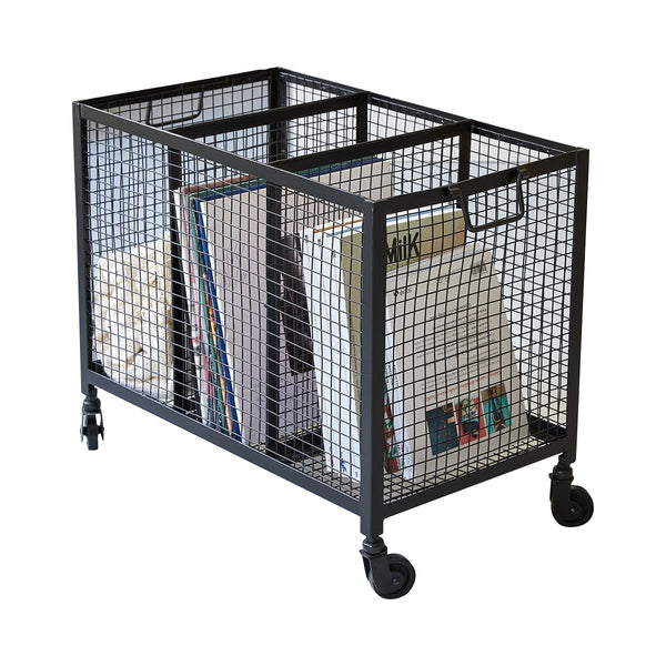 vtwonen Tikamoon Industriel - Metalen kast op wielen - Zwart