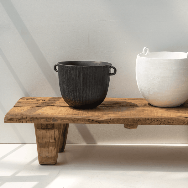 Vtwonen Urban Nature Culture Decoratieve Pot Confit Black Black - Ø 23x30x20cm