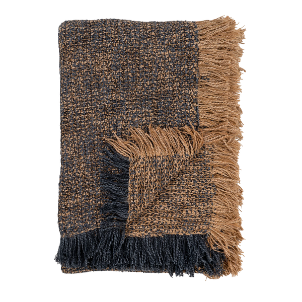 vtwonen Artichok Janna Plaid Donkerblauw / Geel