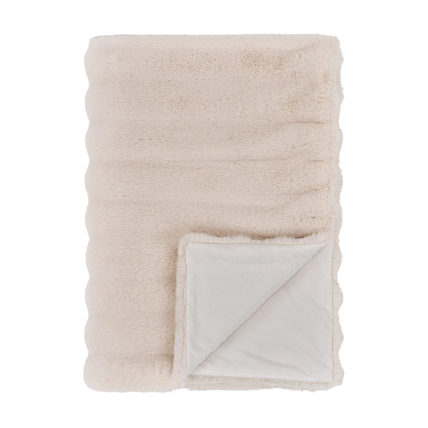 vtwonen Artichok Marije Fluffy Plaid - Gebroken Wit