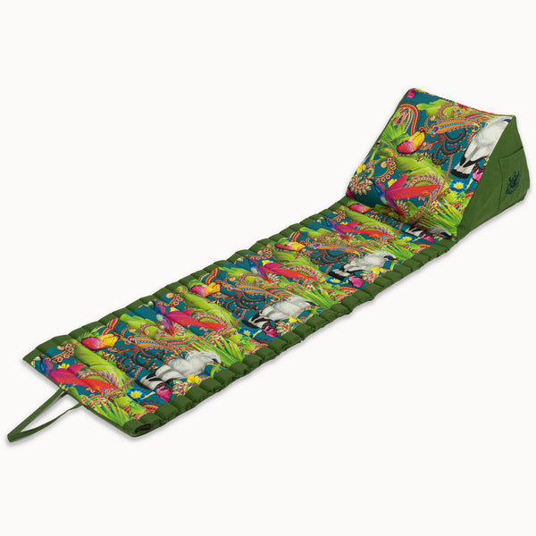 vtwonen Besarto - Relaxmatras - Paradijsvogel - Petrol