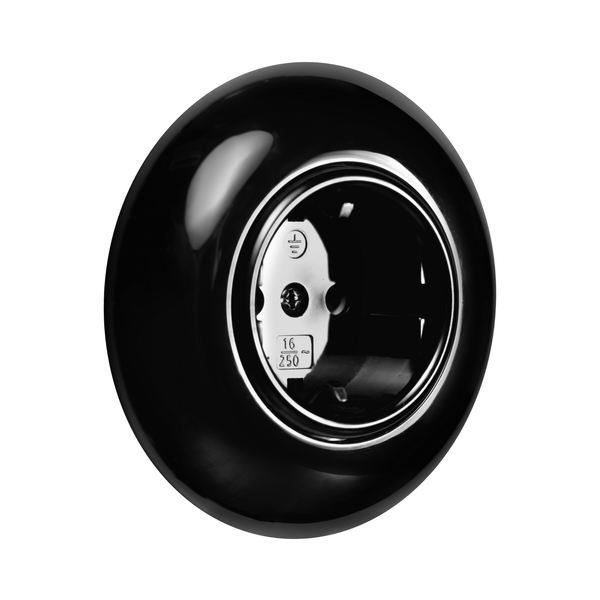 Vtwonen De Oude Schakelaar Stopcontact - Zwart - Rond