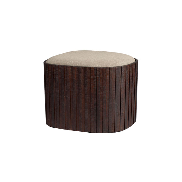 vtwonen Dutchbone Bay Opbergpoef - Bruin